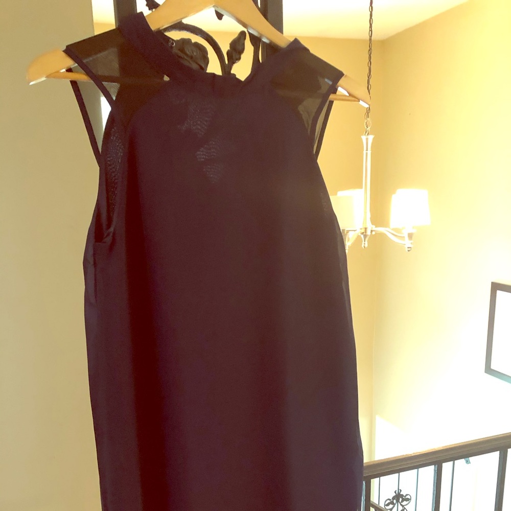 New- Charming Charlie navy and black lace dress